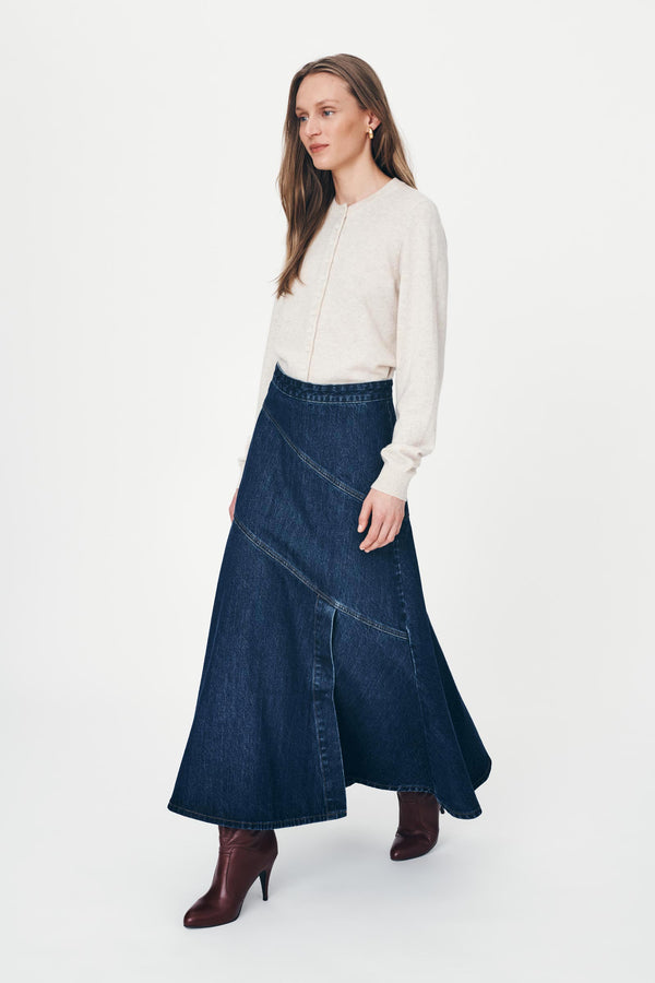 Thea Denim Midi Skirt