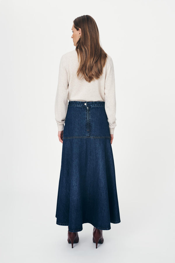 Thea Denim Midi Skirt