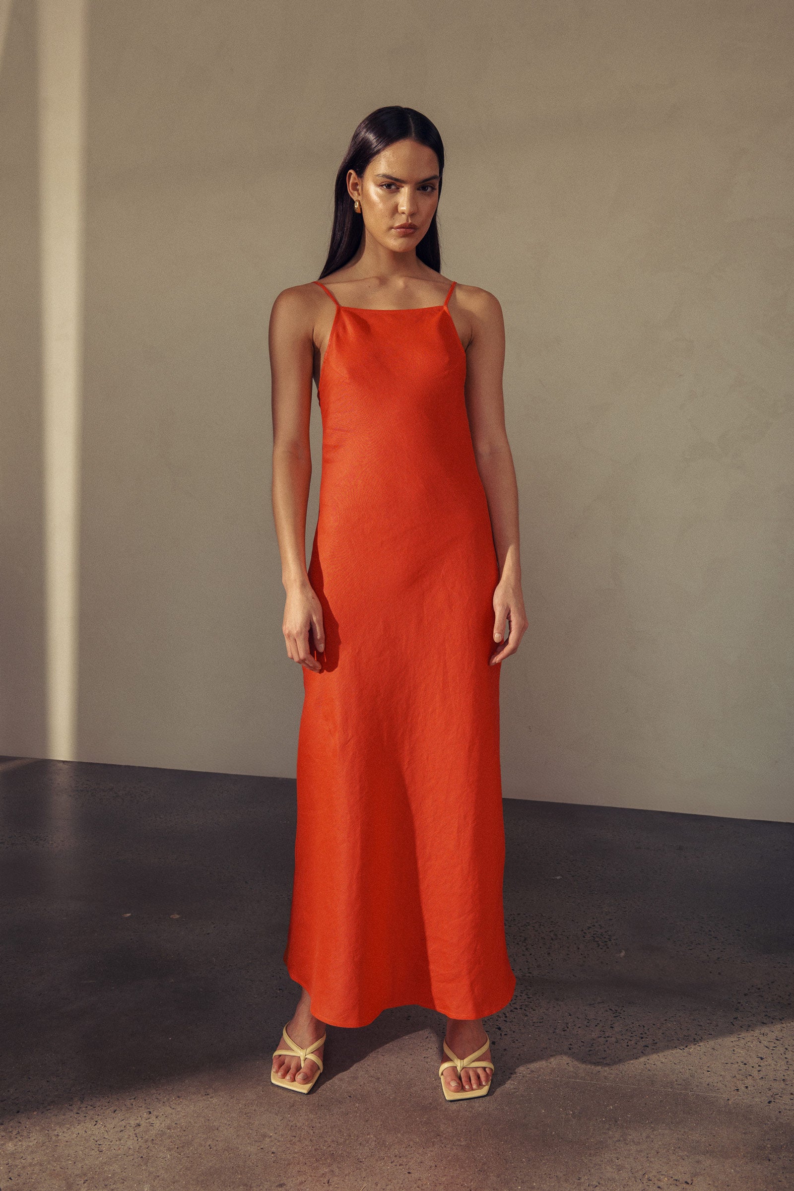 Trina Linen Slip Dress