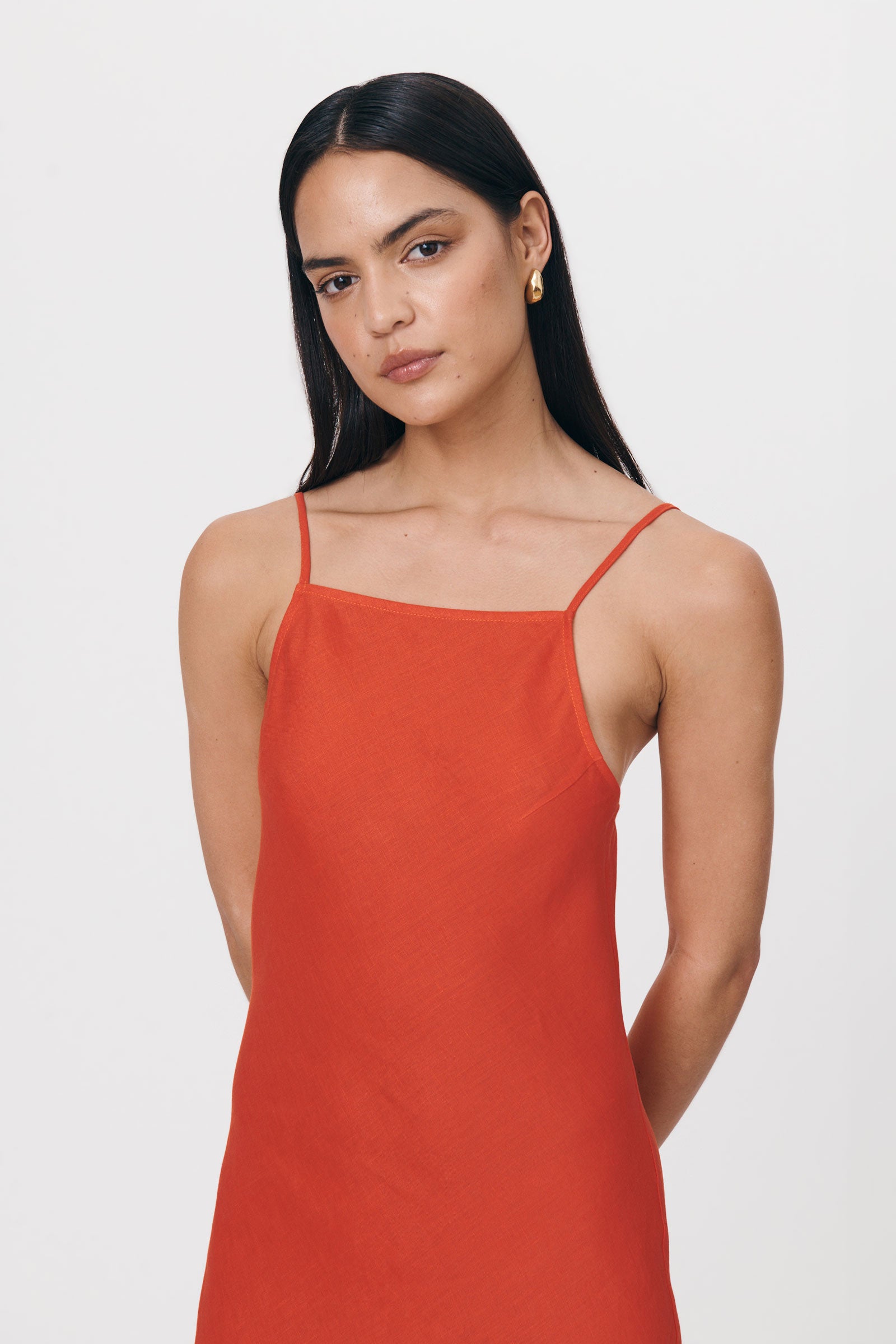 Trina Linen Slip Dress