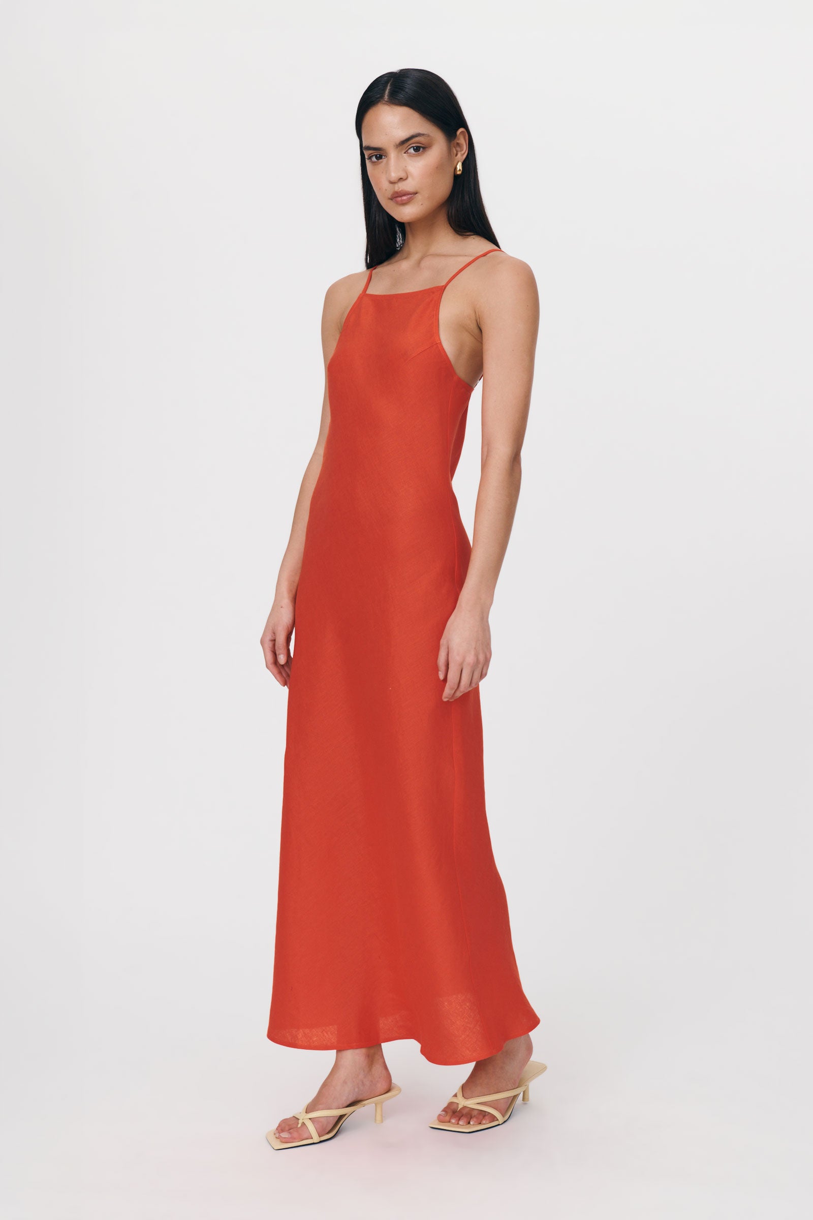 Trina Linen Slip Dress