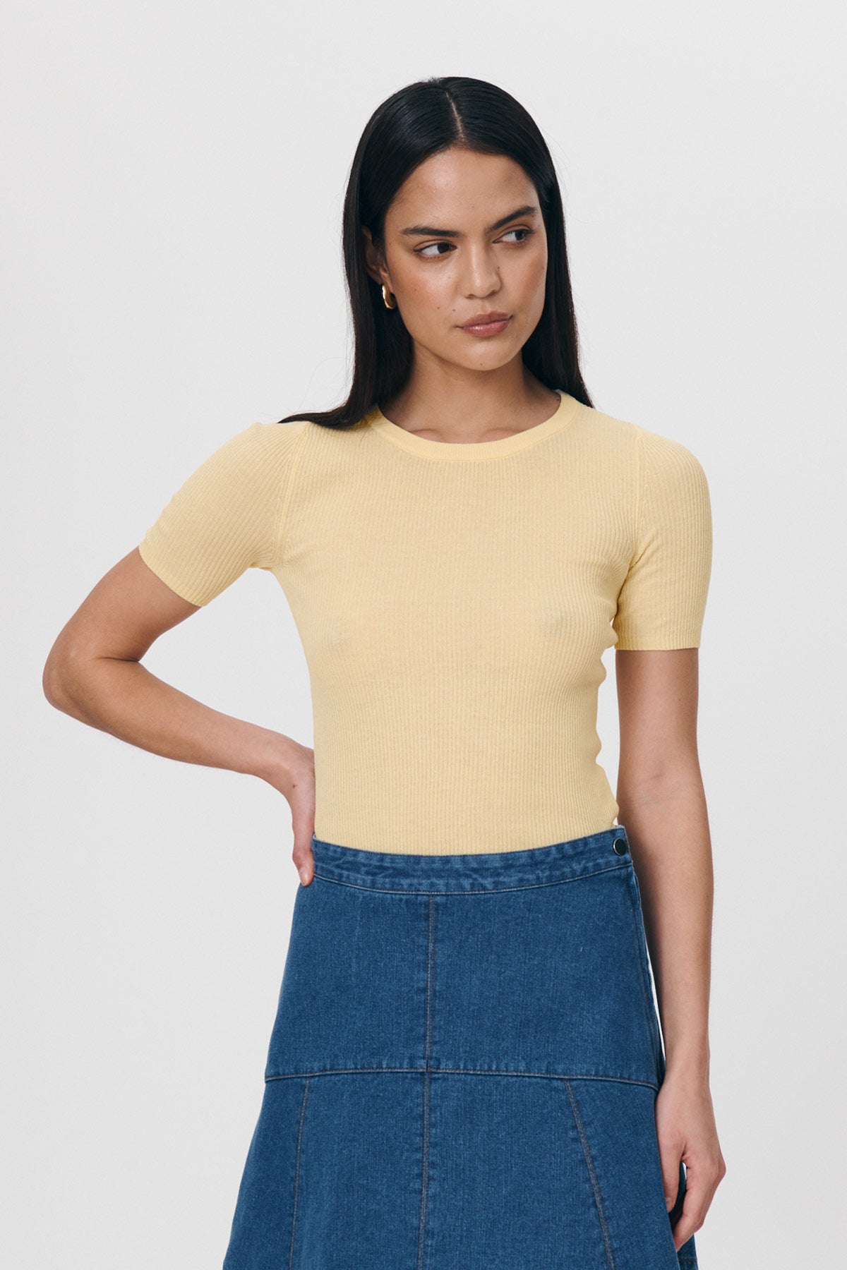 Rib Knit Tee