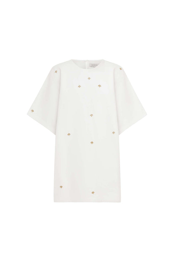 Farrah Embroidered Mini Dress