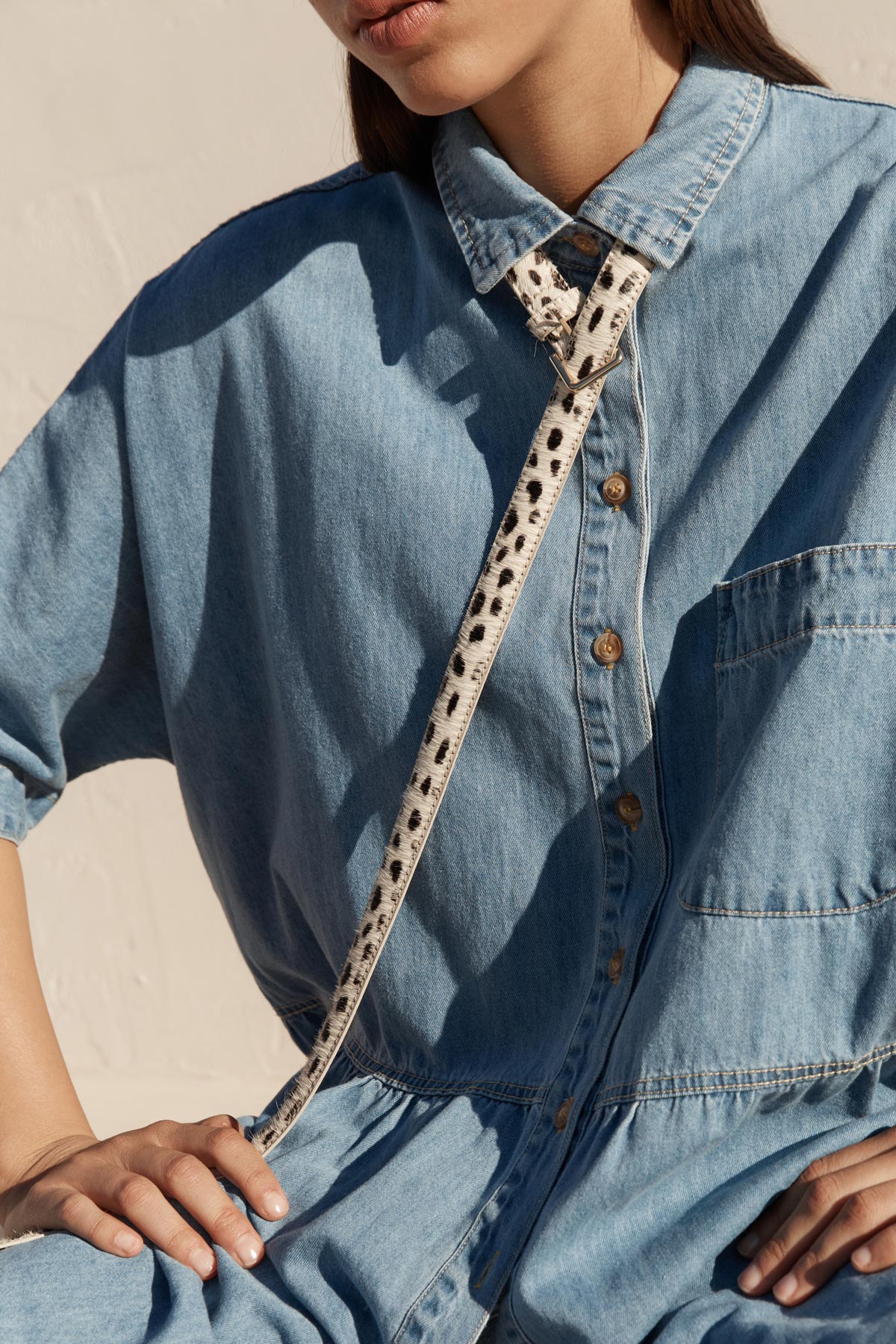Barbara Pony Hair Leather Belt