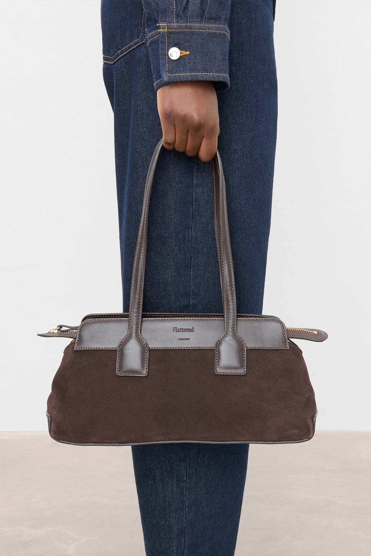 Greta Suede Shoulder Bag