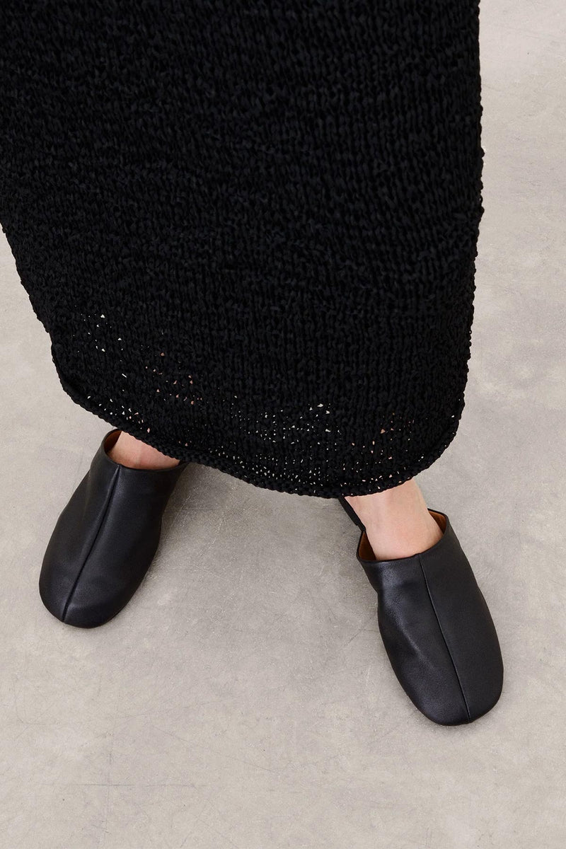 Maurine Leather Slide