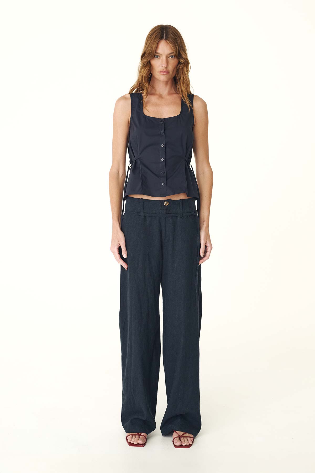 Carlotta Linen Curve Pants