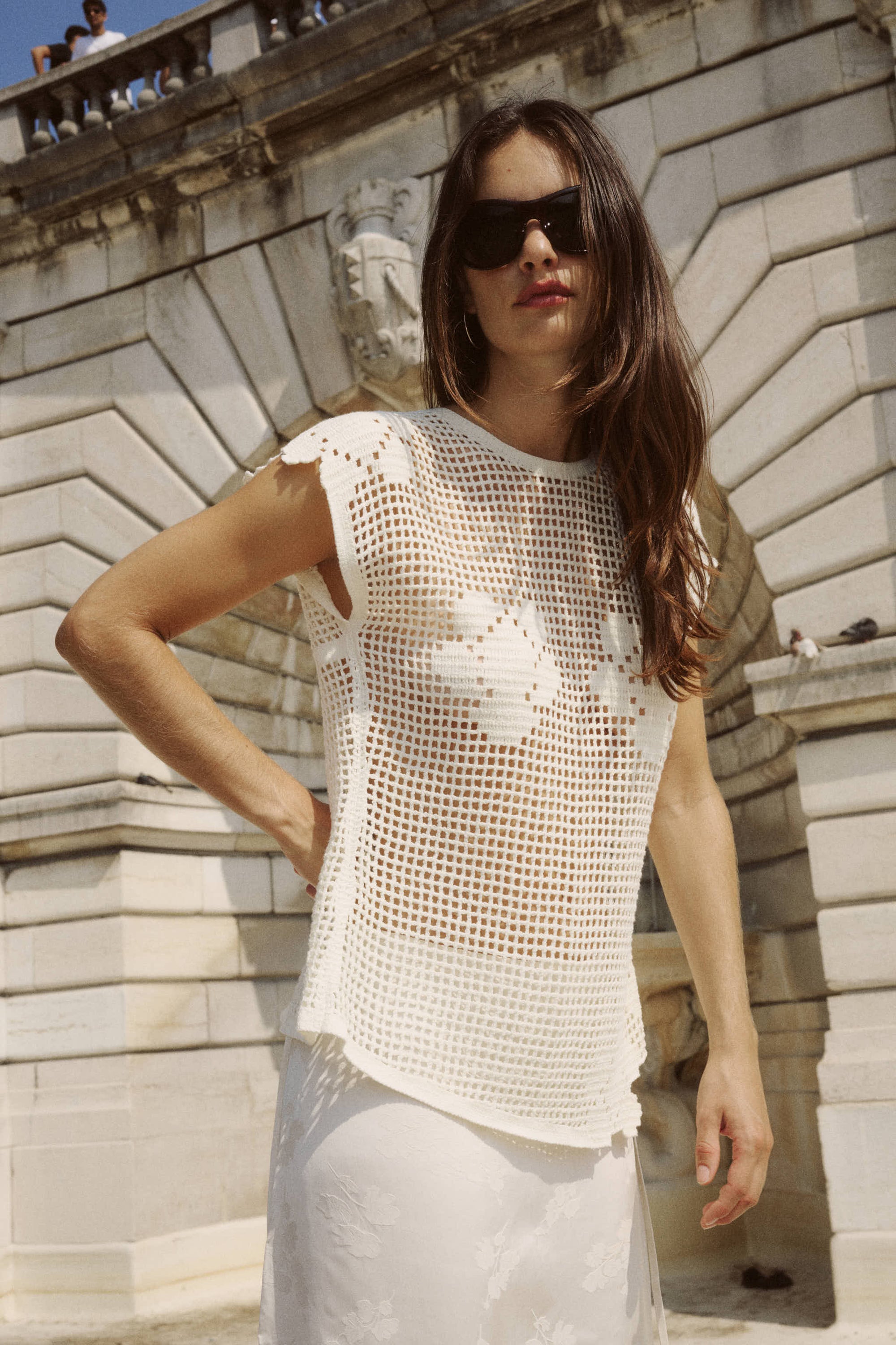 Pollyanna Floral Crochet Top
