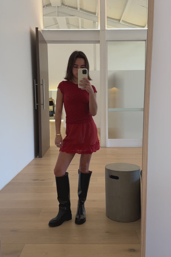 Marina Silk Mini Skirt