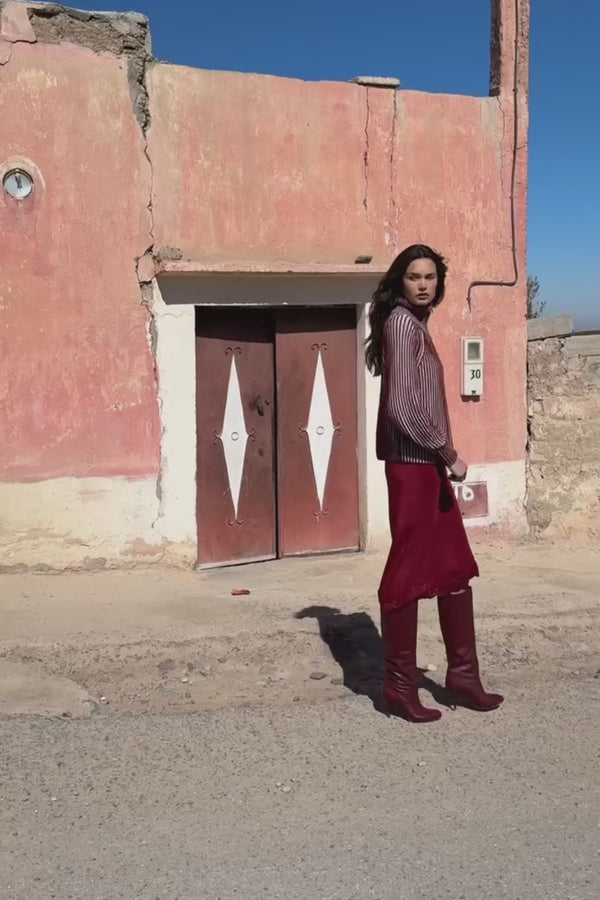 Marina Silk Midi Skirt