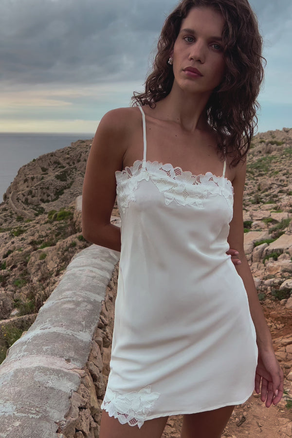 Claudia Silk Slip Mini Dress