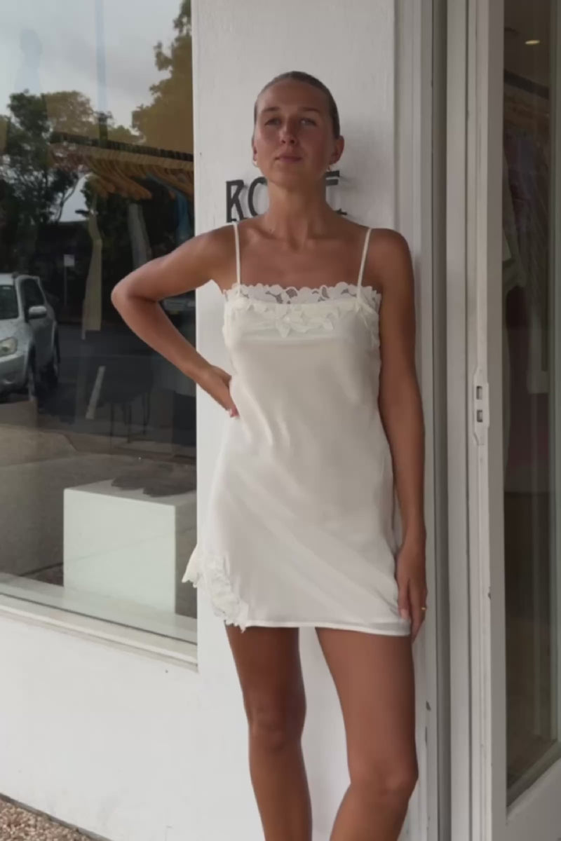 Claudia Silk Slip Mini Dress