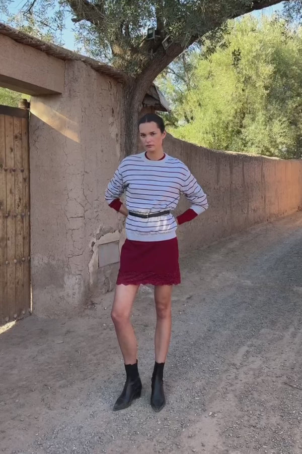 Marina Silk Mini Skirt