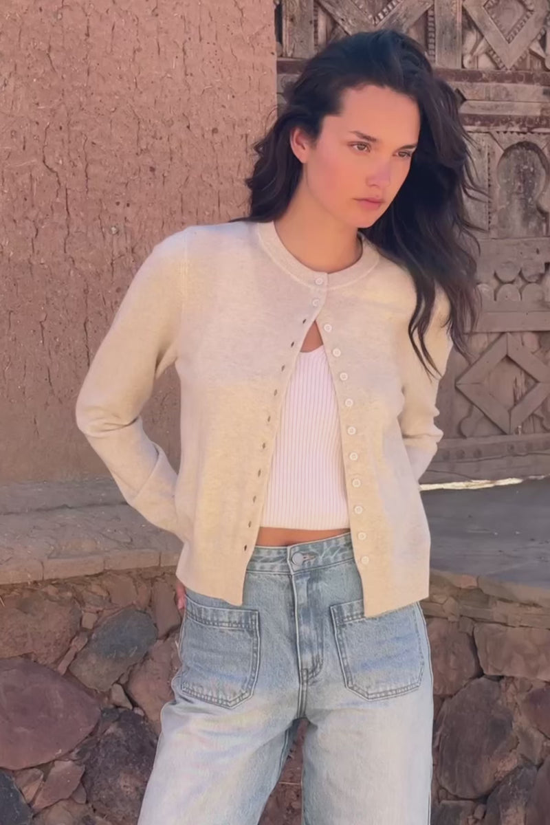 Maeve Merino Knit Cardigan