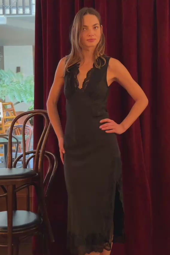Annie Silk Midi Dress