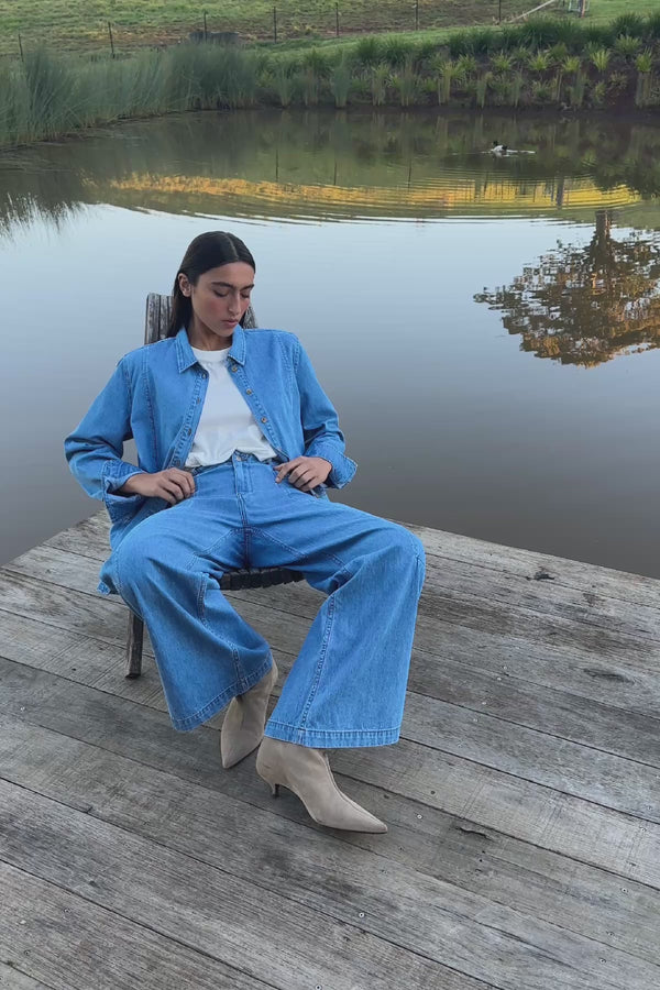 Dante Denim Long Sleeve Shirt