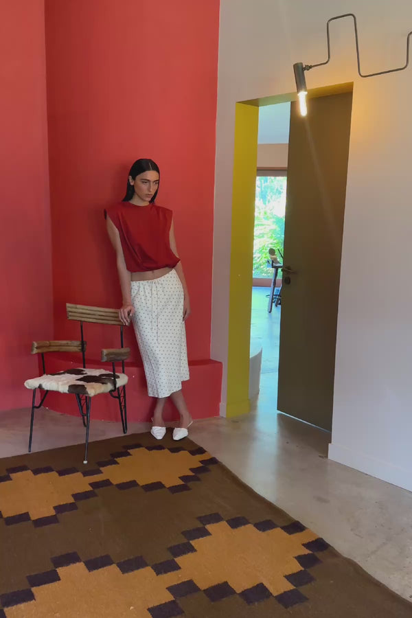 Frannie Silk Midi Skirt