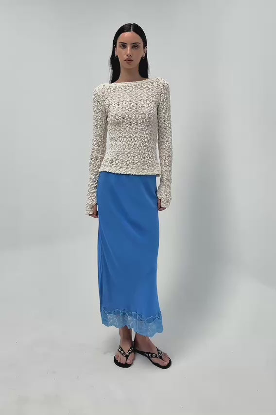 Marina Silk Midi Skirt