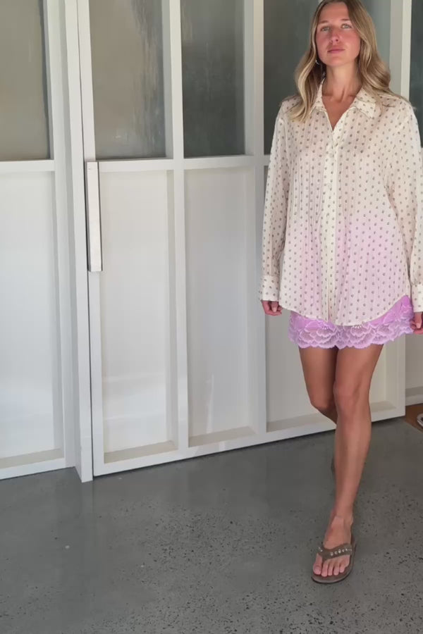 Ramona Silk Long Sleeve Shirt