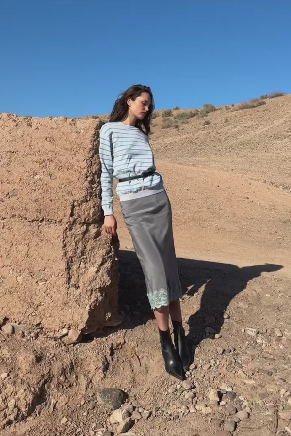 Marina Silk Midi Skirt