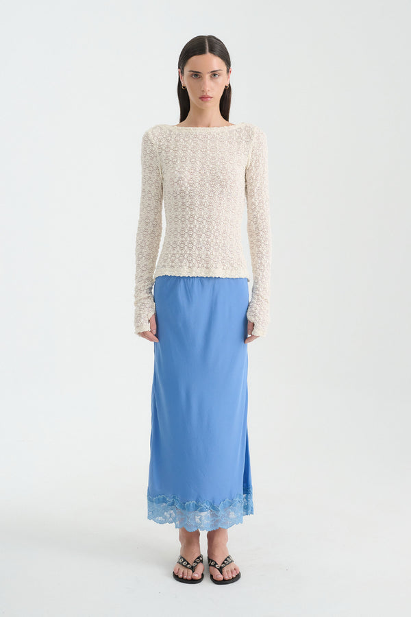 Marina Silk Midi Skirt