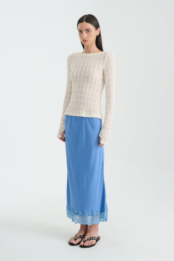 Marina Silk Midi Skirt