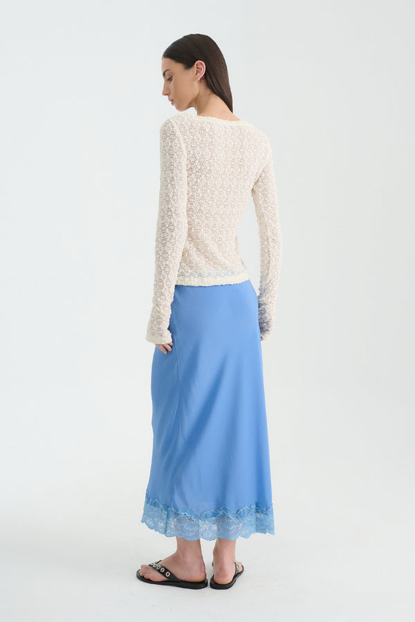 Marina Silk Midi Skirt