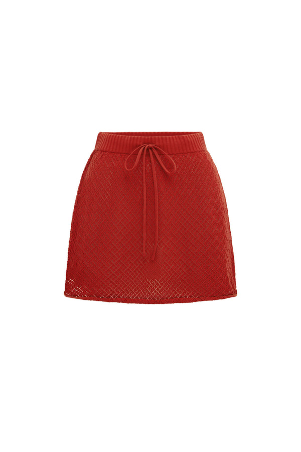 Alma Pointelle Mini Skirt