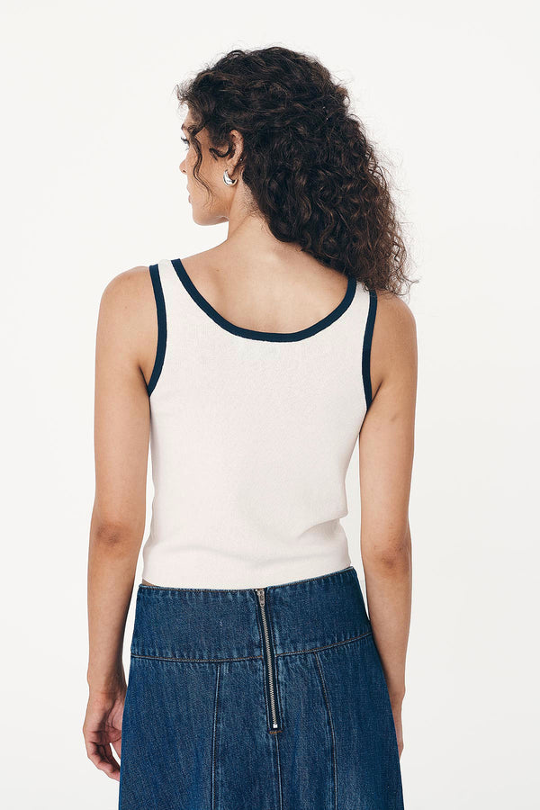 Blake Contrast Knit Tank