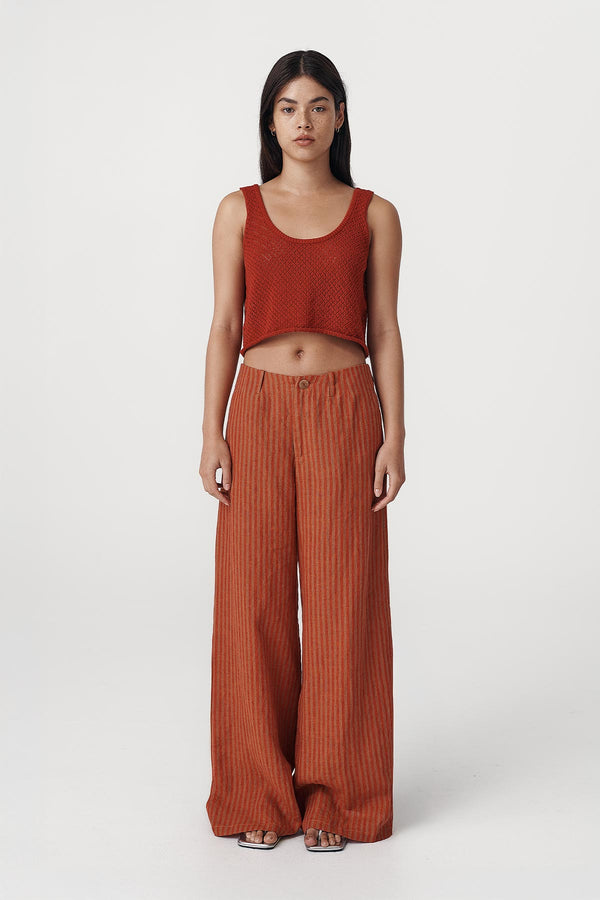 Carlotta Linen Wide Pants