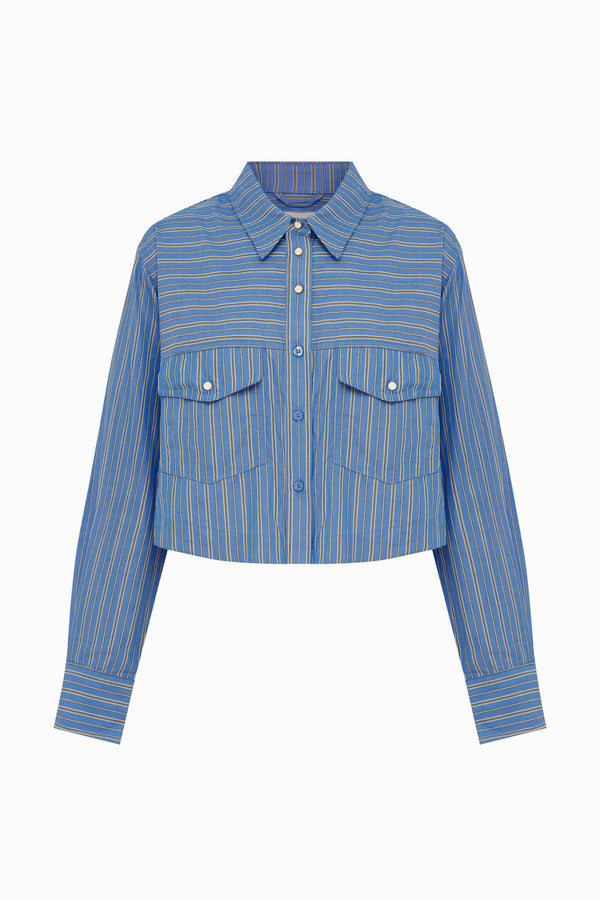 Cole Stripe Crop Shirt