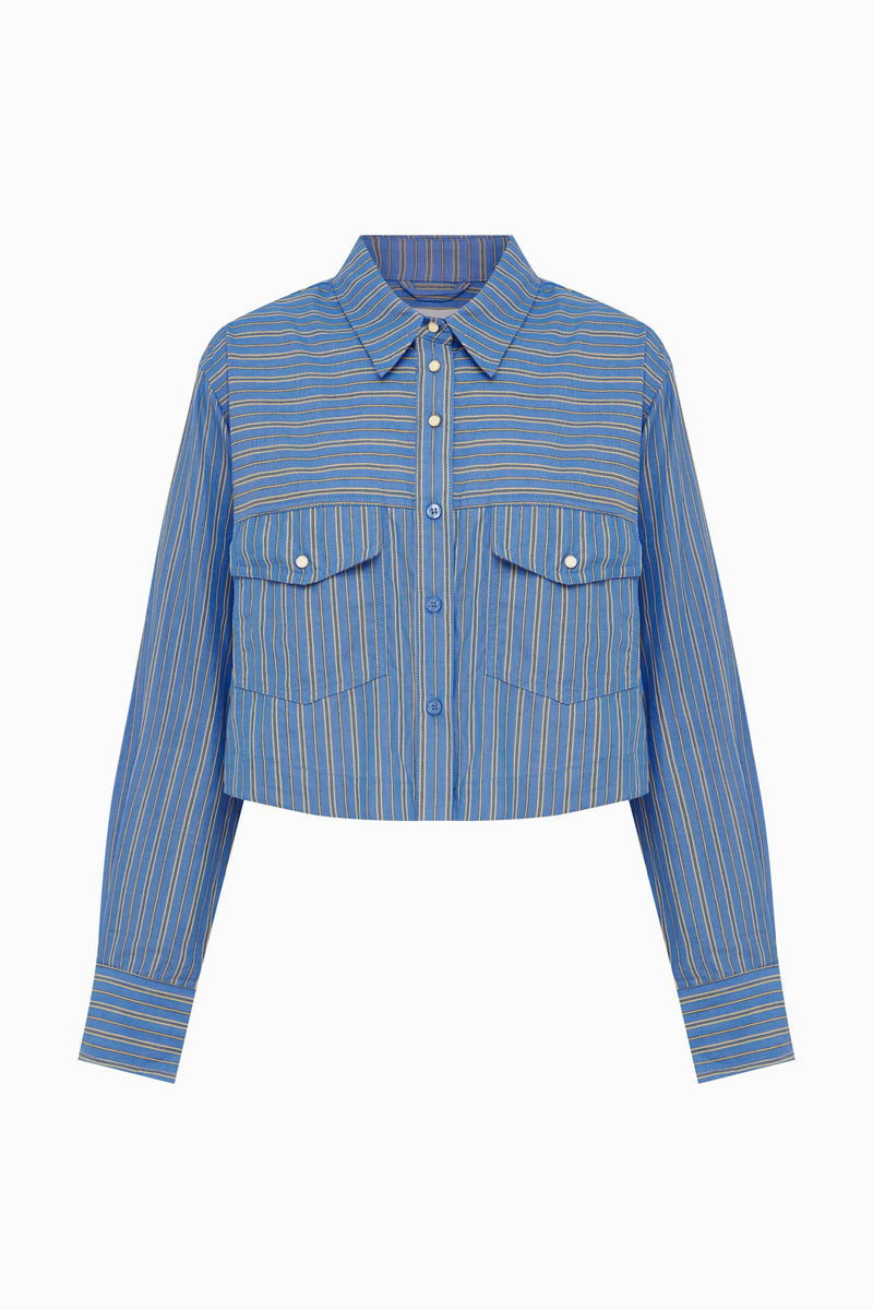 Cole Stripe Crop Shirt