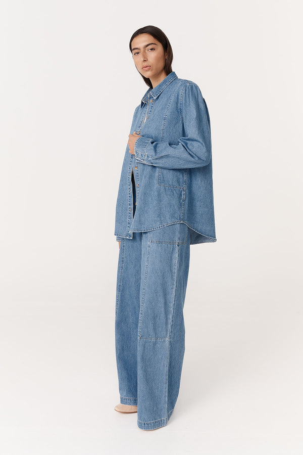 Dante Denim Long Sleeve Shirt