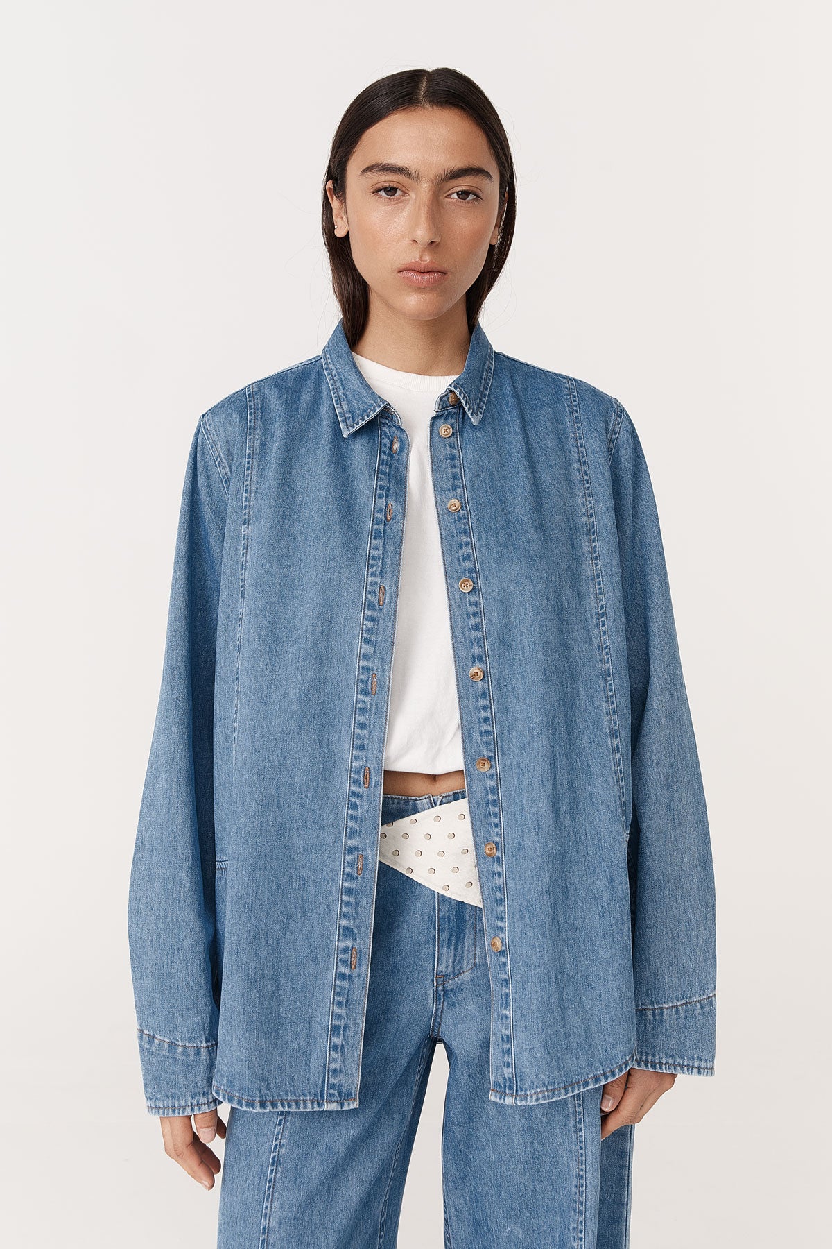 Dante Denim Long Sleeve Shirt