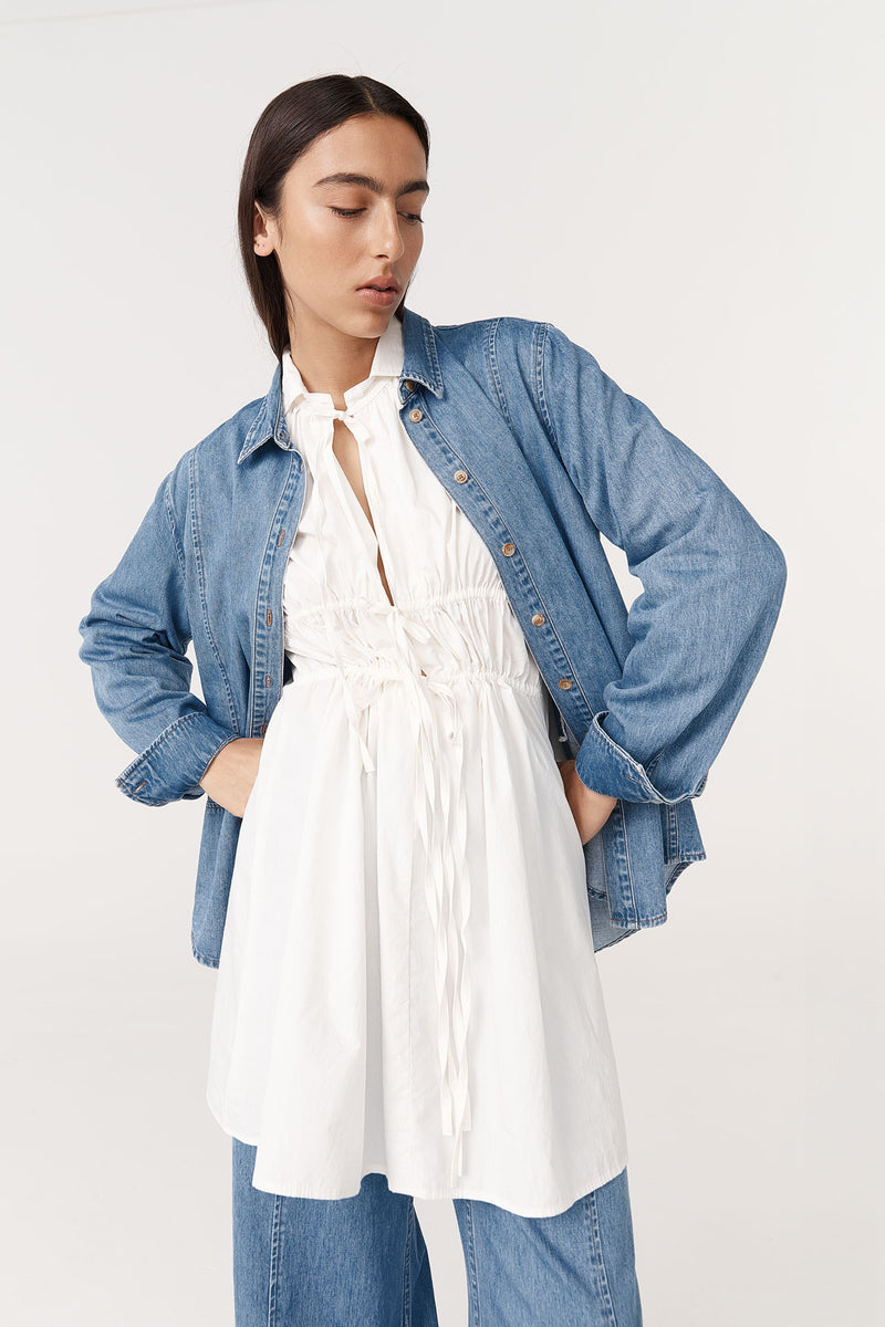 Dante Denim Long Sleeve Shirt