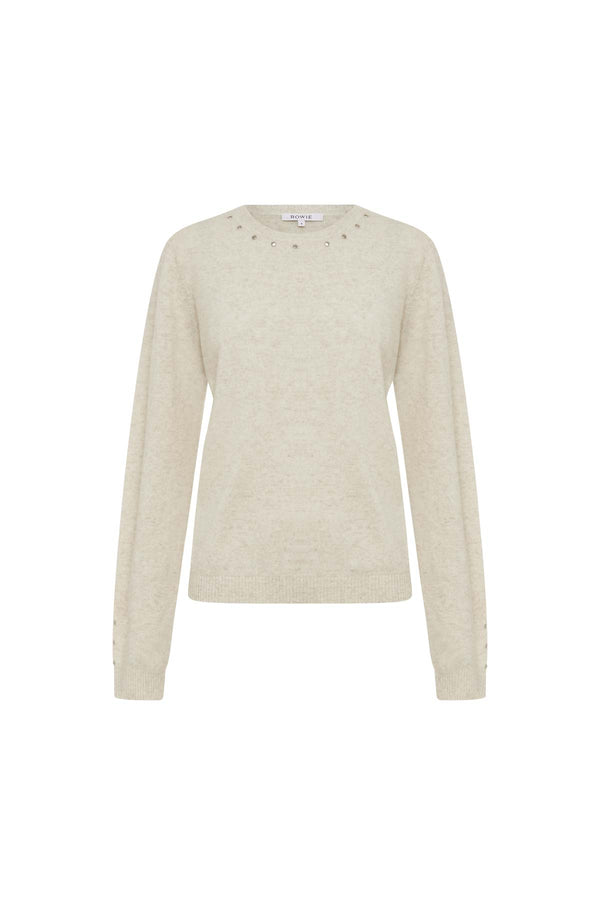 Emaline Stud Merino Knit Top