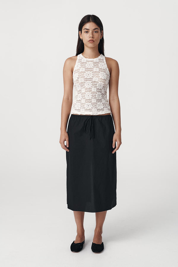 Emmy Organic Midi Skirt