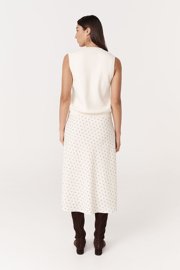 Frannie Silk Midi Skirt