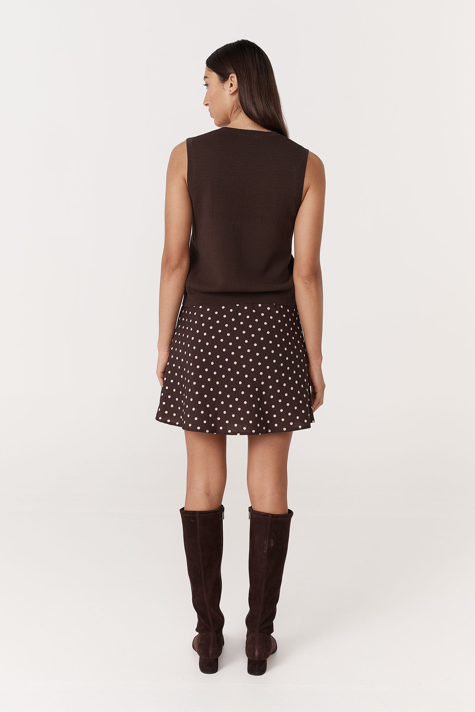 Frannie Silk Mini Skirt