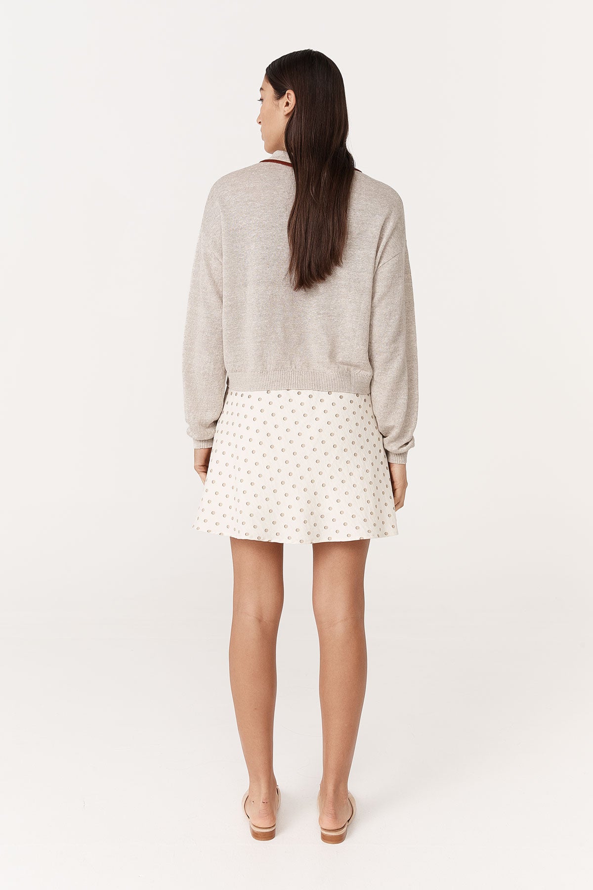 Frannie Silk Mini Skirt