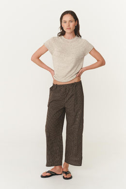 Gabe Lounge Pants in Cacao Check