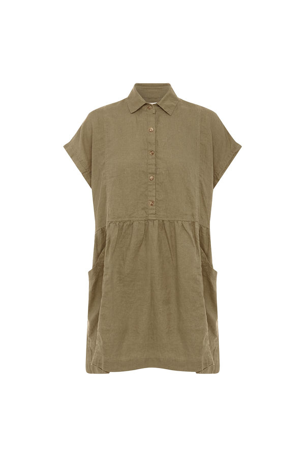 Gina Linen Mini Dress