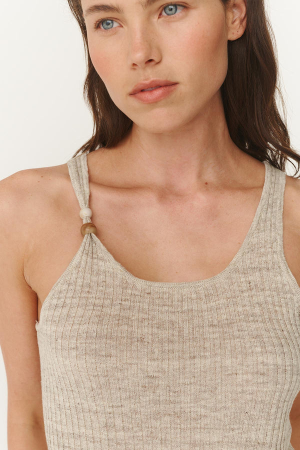 Haven Bead Linen Tank