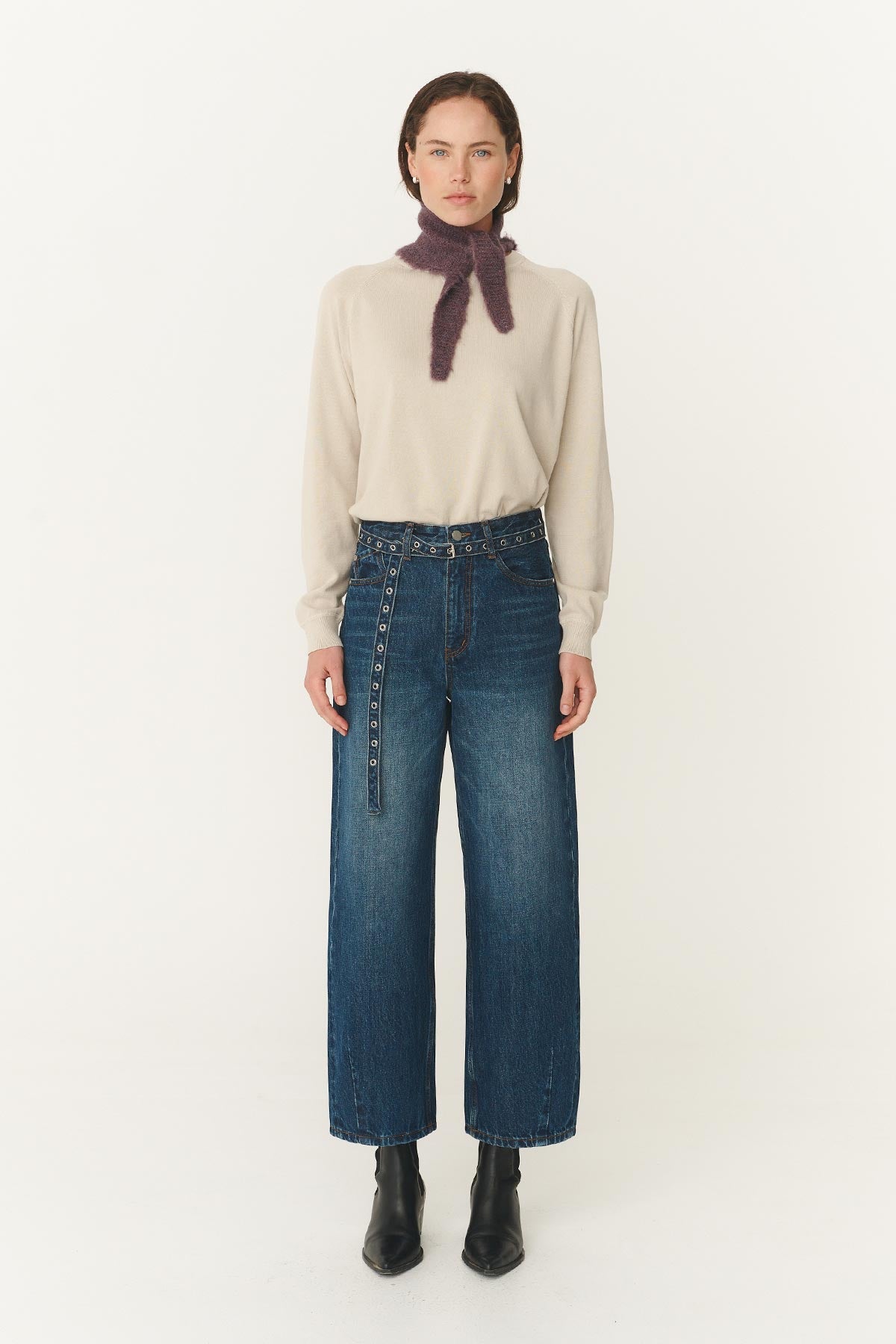 Heritage Barrel Leg Jeans in Classic Indigo