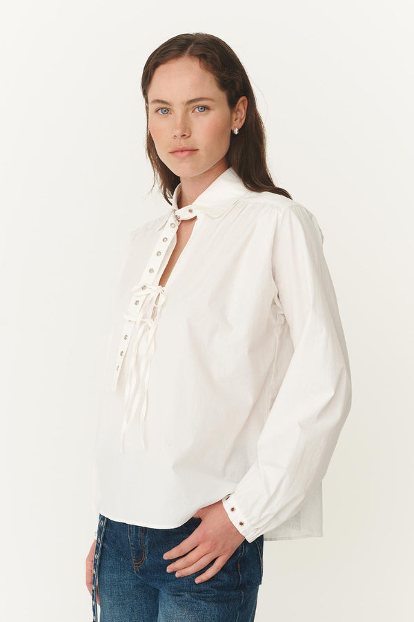 Luma Organic Eyelet Blouse