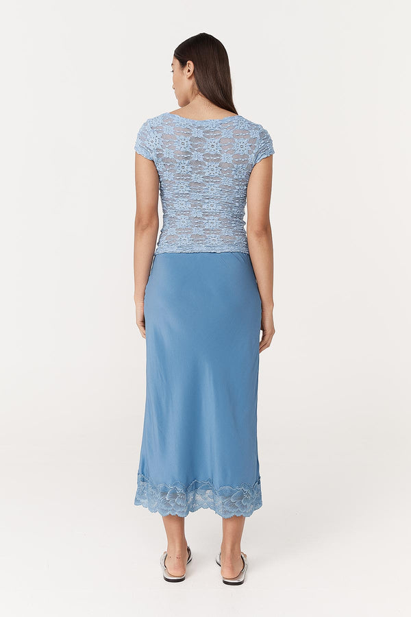 Marina Silk Midi Skirt