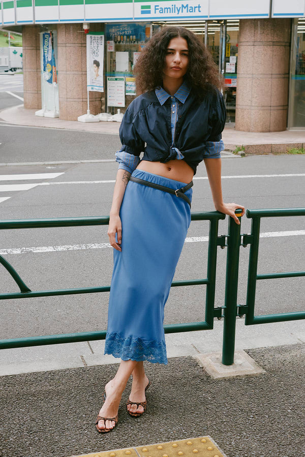 Marina Silk Midi Skirt