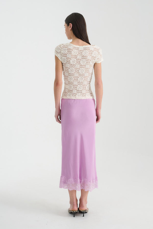 Marina Silk Midi Skirt