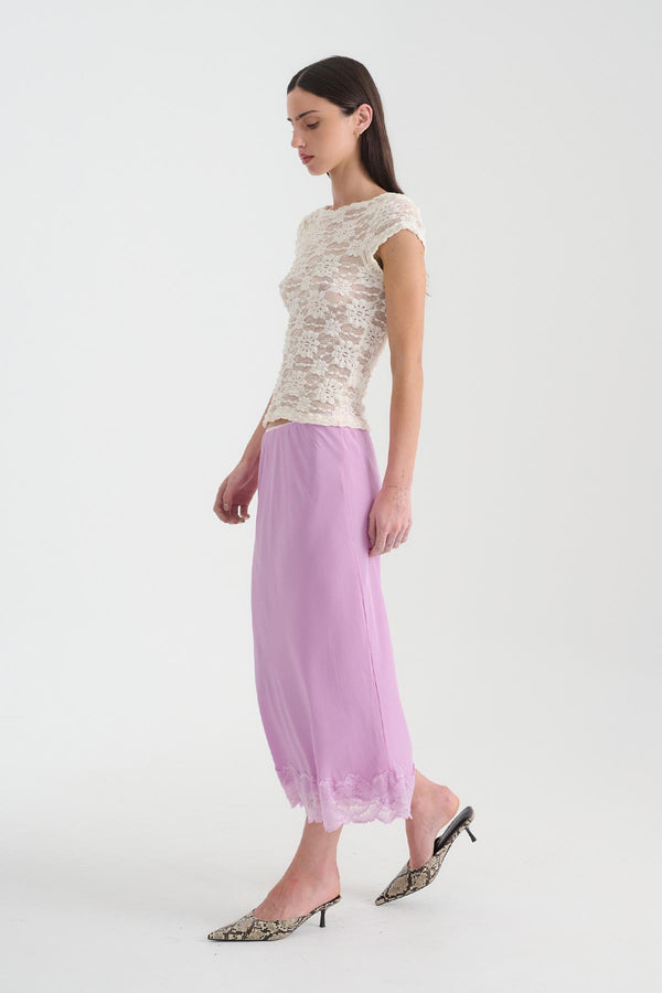 Marina Silk Midi Skirt