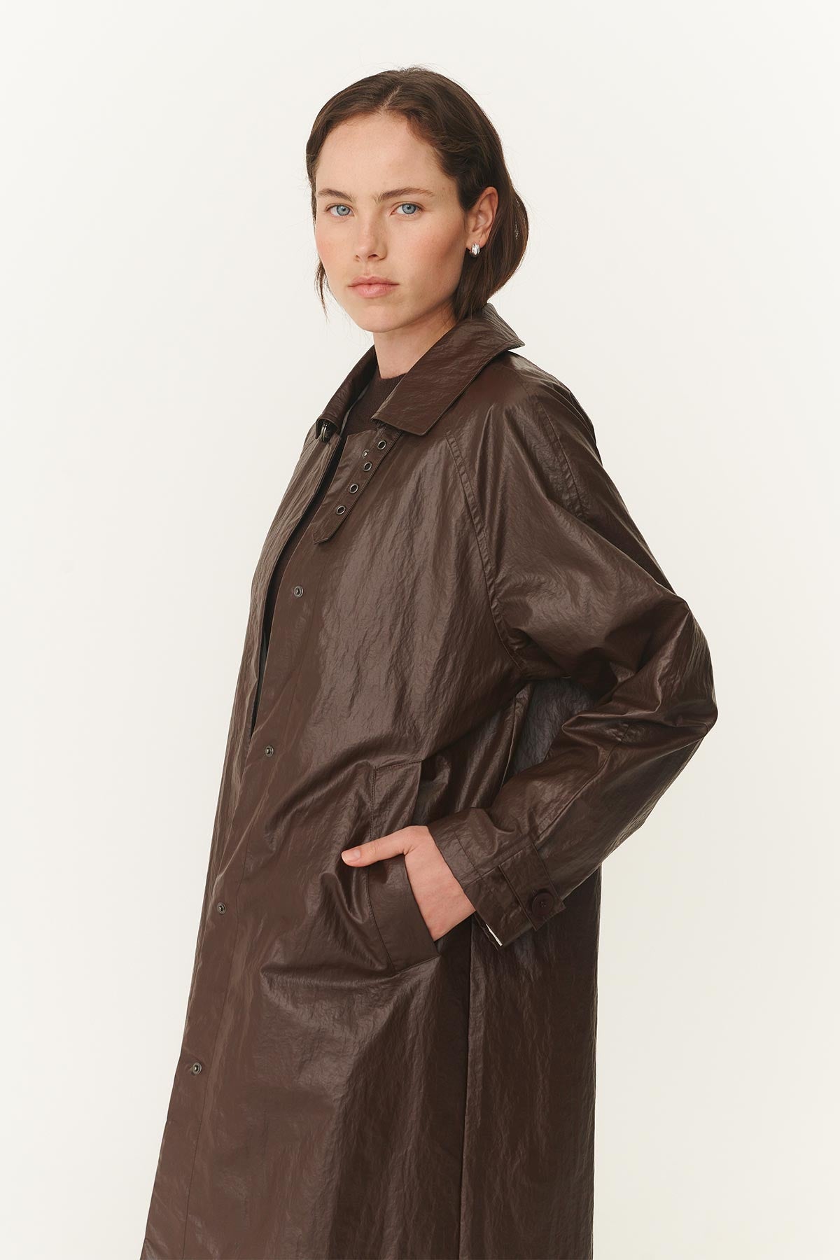 Marlow Coated Trench Coat